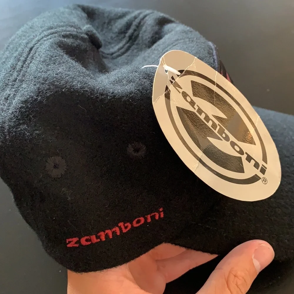 Vintage Velvet/felt Zamboni Hat Y2K Adjustable - Picture 3 of 4